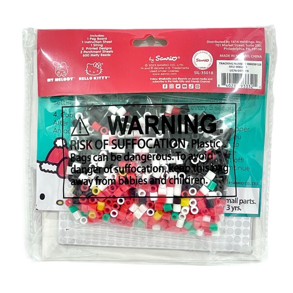SANRIO Hello Kitty & Friends My Melody Heat & Fuse 3D Melty Beads Ornament Kit - Picture 2 of 5